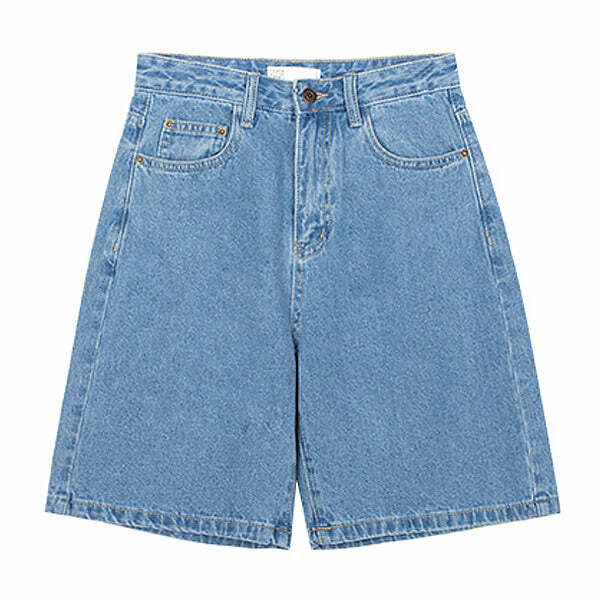 Y2K Fashion Patch Denim Shorts - Trendy 2000s Style for Effortless Looks