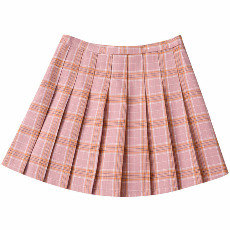 Y2K Fashion Plaid Mini Skirt - Trendy 2000s Style for Effortless Looks