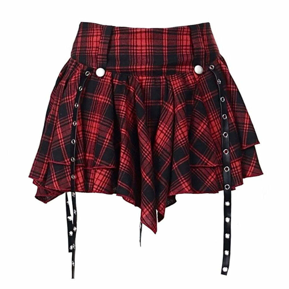 Y2K Fashion Plaid Skirt - Trendy 2000s Style for Effortless Outfits