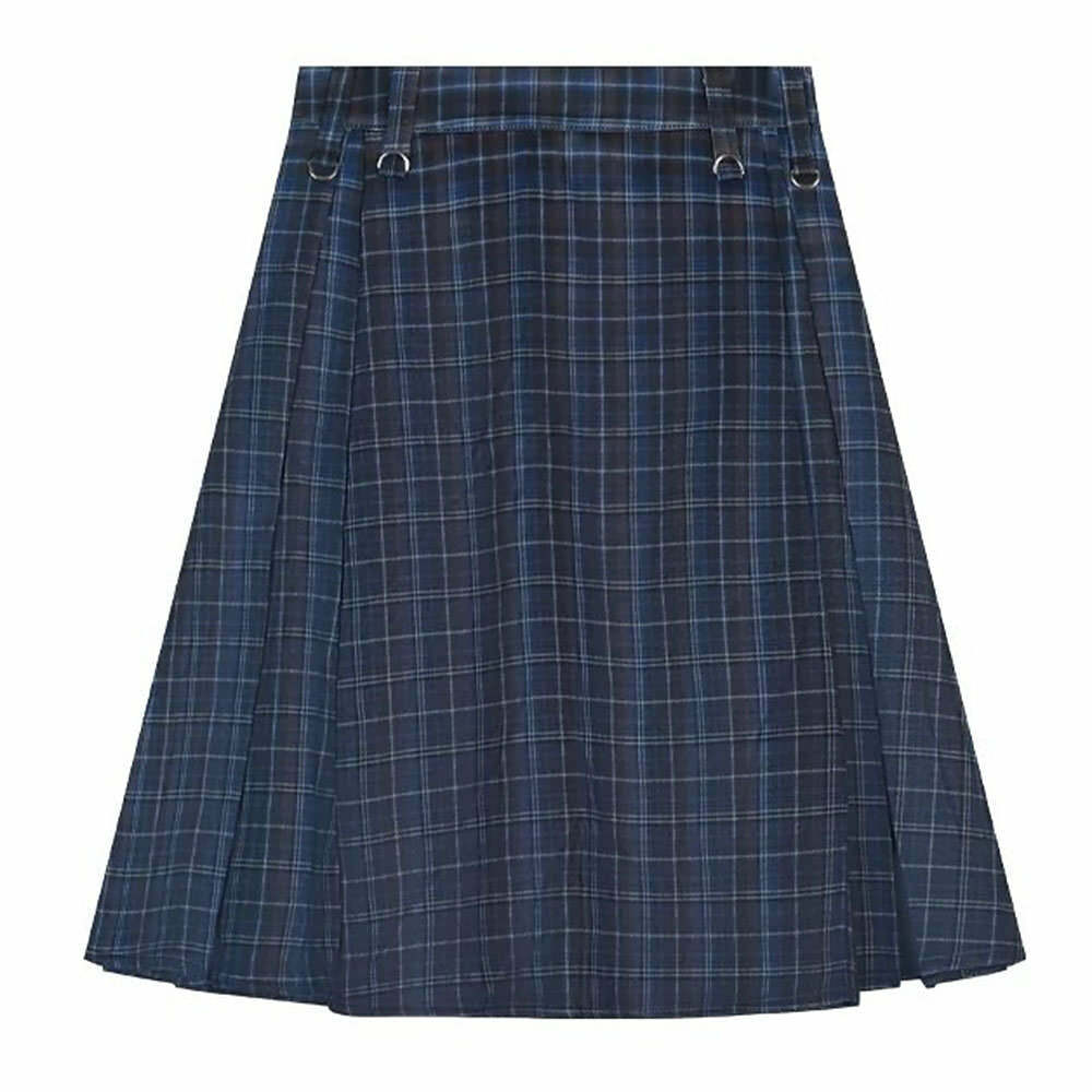 Y2K Fashion Preppy Checkered Kilt Skirt - 2000s Style Outfit