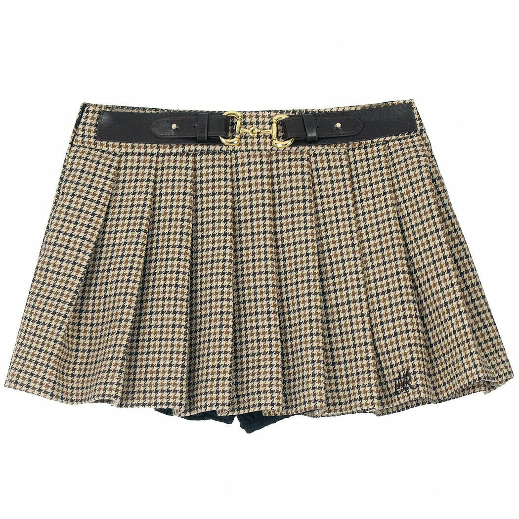 Y2K Fashion Preppy Mini Skirt - 2000s Style Aesthetic Outfit