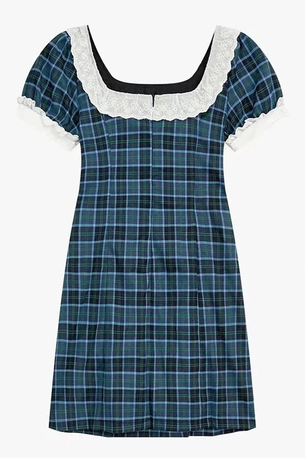 Y2K Fashion Preppy Plaid Bow-Tie Dress - 2000s Style Aesthetic Outfit