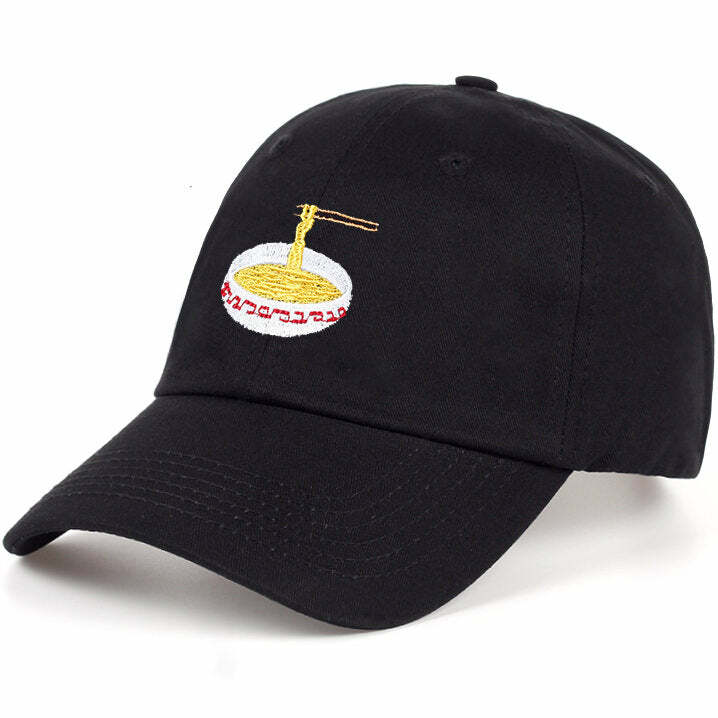 Y2K Fashion Ramen Dad Hat - Trendy 2000s Style Accessory