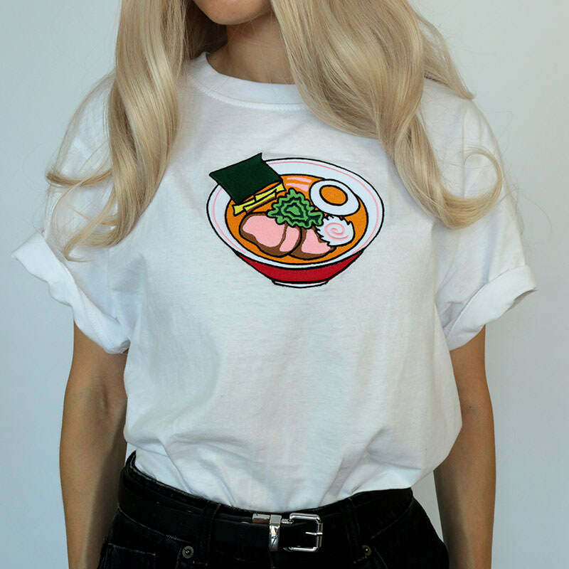 Y2K Fashion Ramen Tee: Trendy 2000s Style for Unique Outfits