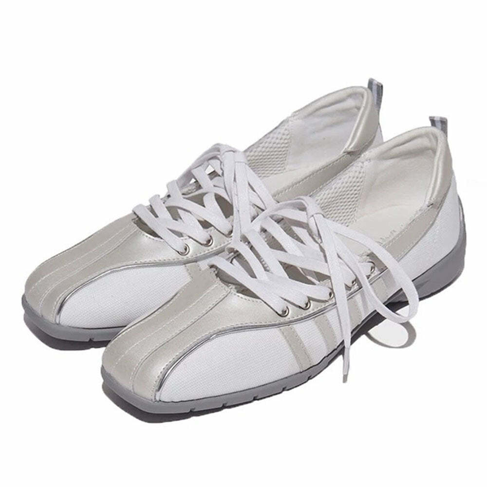 Y2K Fashion Rule Breakers Ballet Sneakers - Trendy 2000s Style Footwear