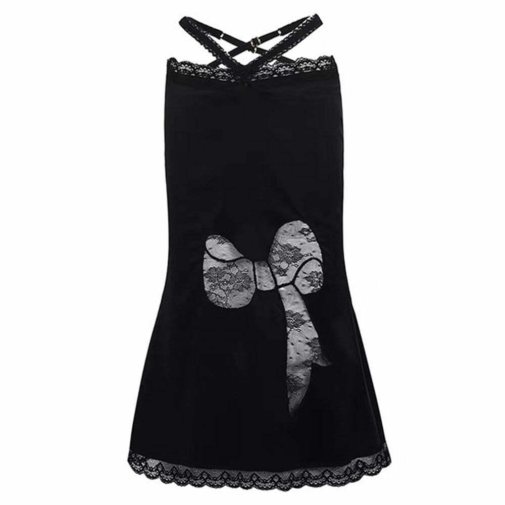 Y2K Fashion Satin Coquette Bow Lace Midi Skirt - 2000s Style Essential