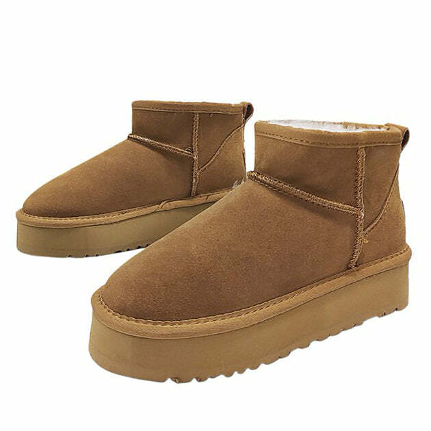 Y2K Fashion Sheepskin Boots: Trendy 2000s Style for Ultimate Comfort