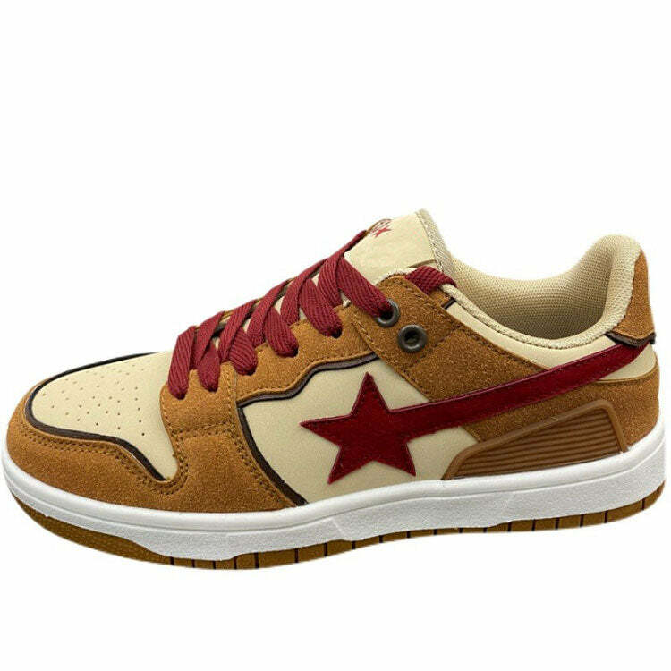 Y2K Fashion Shooting Star Aesthetic Sneakers for Trendy Outfits