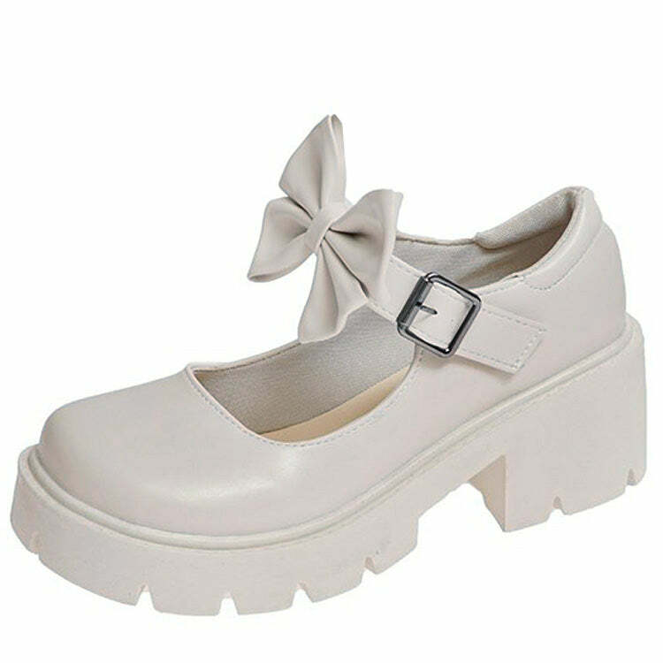 Y2K Fashion Skippin' School Platform Sandals - Retro 2000s Style Footwear