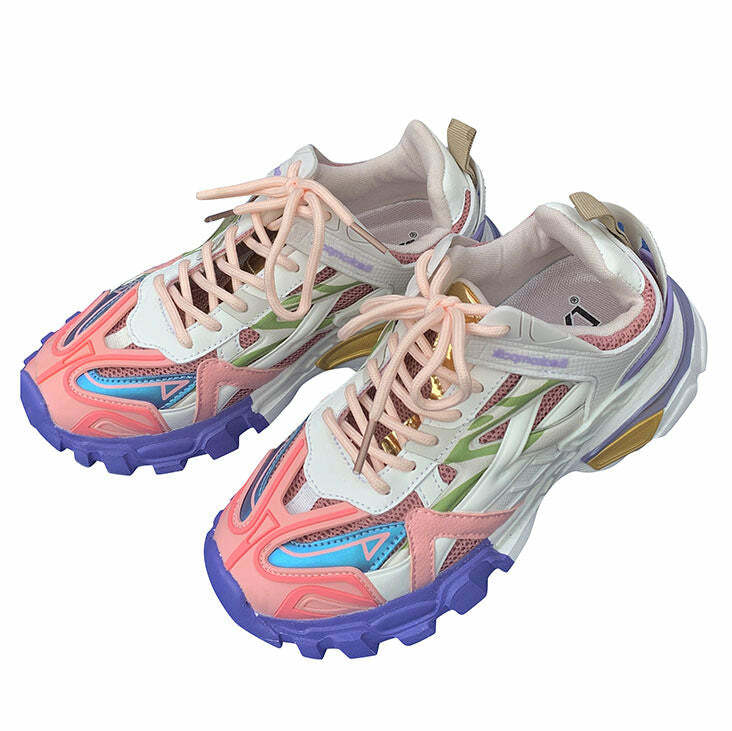 Y2K Fashion Soft Girl Aesthetic Pastel Sneakers for Trendy Outfits