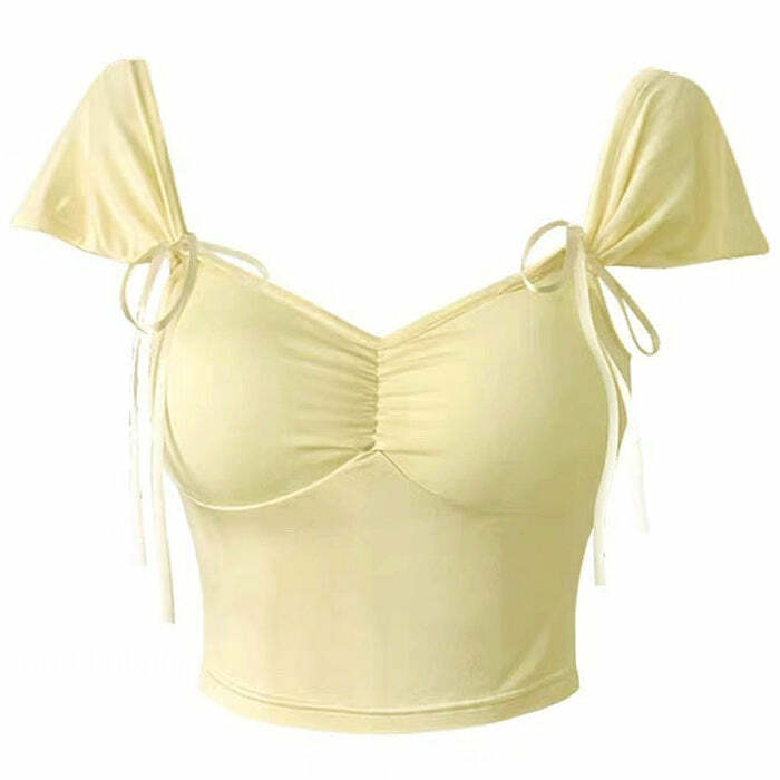 Y2K Fashion Soft Girl Bra Crop Top - Trendy 2000s Style Aesthetic