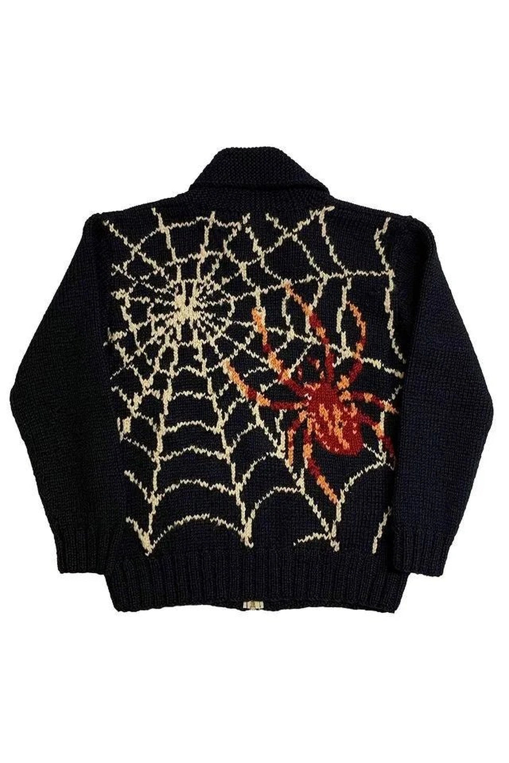 Y2K Fashion Spider Web Knit Cardigan - Trendy 2000s Style Layering