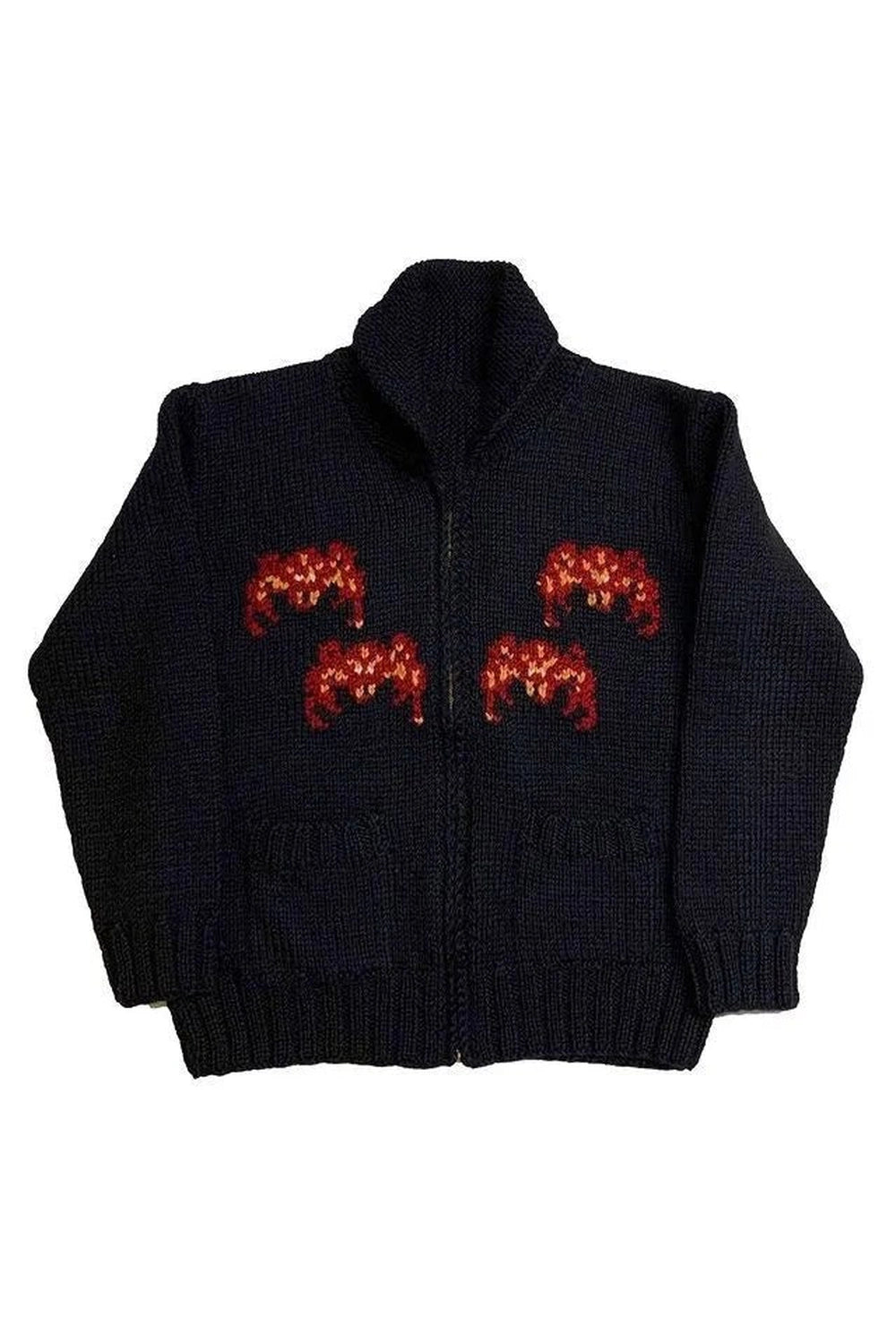 Y2K Fashion Spider Web Knit Cardigan - Trendy 2000s Style Layering