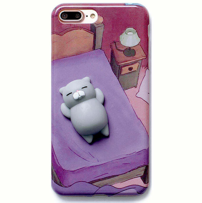 Y2K Fashion Squish Cat Case: Trendy 2000s Style Aesthetic Accessory