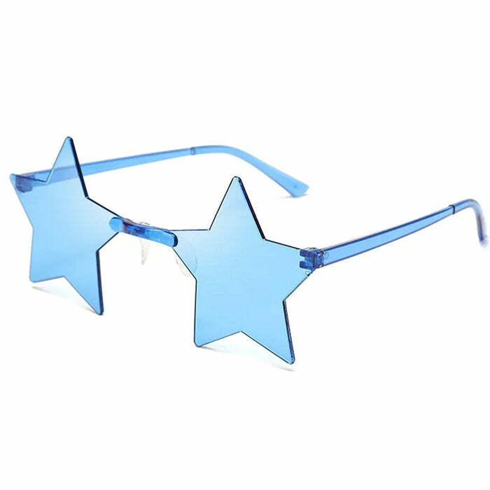 Y2K Fashion Star Girl Aesthetic Sunglasses - Retro 2000s Style Accessory