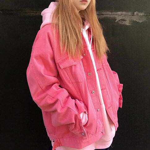 Y2K Fashion Strawberry Milkshake Jacket - Trendy 2000s Style Outerwear