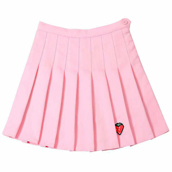 Y2K Fashion Strawberry Mini Skirt - Trendy 2000s Style for Women