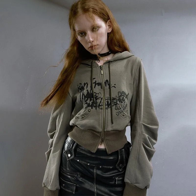 Y2K Fashion Street Edge Hoodie: Embrace 2000s Style with Trendy Vibes