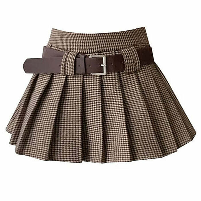 Y2K Fashion Sweet Dress Code Pleated Skirt - Trendy 2000s Style