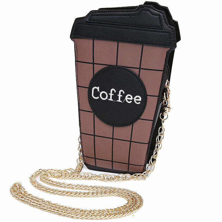 Y2K Fashion Takeaway Coffee Clutch: Trendy 2000s Style Accessory