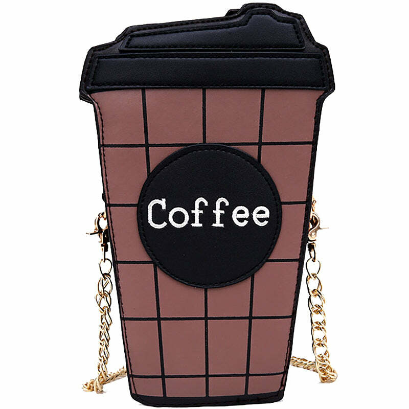 Y2K Fashion Takeaway Coffee Clutch: Trendy 2000s Style Accessory