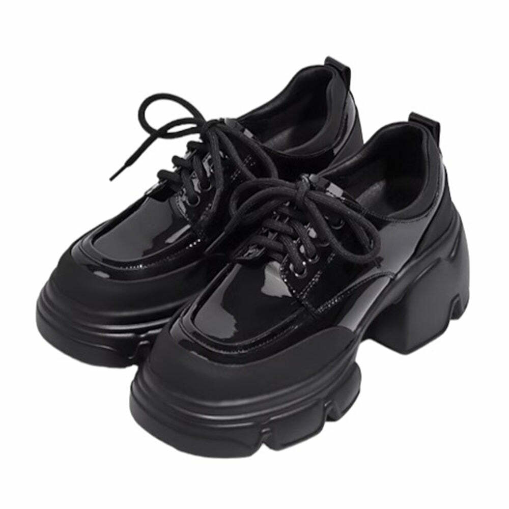 Y2K Fashion Taste of Danger Platform Shoes - 2000s Style Statement