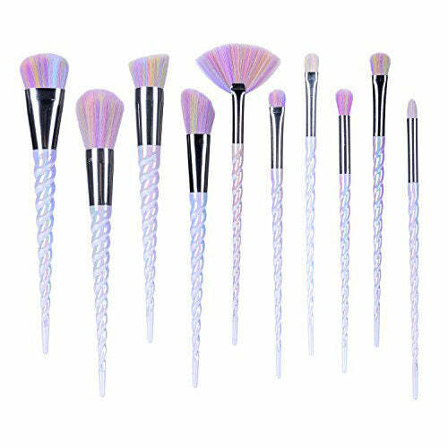 Y2K Fashion Unicorn Makeup Brush Set - 2000s Aesthetic Beauty Tools