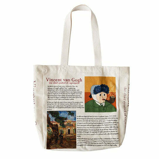 Y2K Fashion Van Gogh Shoulder Bag - Trendy 2000s Style Accessory