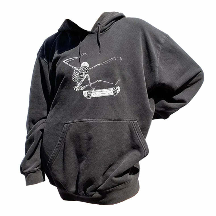 Y2K Fashion Varial Heelflip Hoodie - Trendy 2000s Style Essential