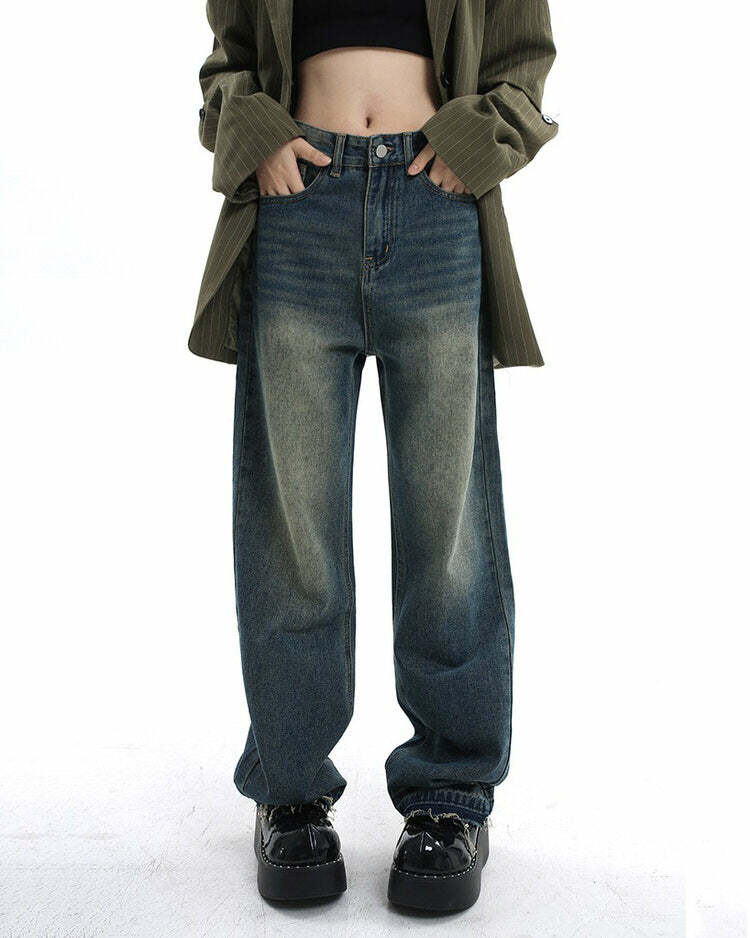 Y2K Fashion Wash Me Out Wide Leg Jeans - Trendy 2000s Style Denim