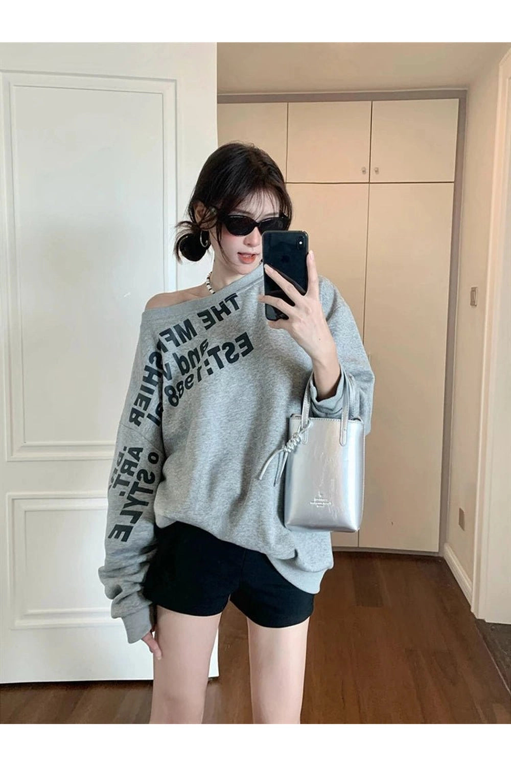 Y2K Off-Shoulder Casual Statement Sweater - 2000s Fashion Essential