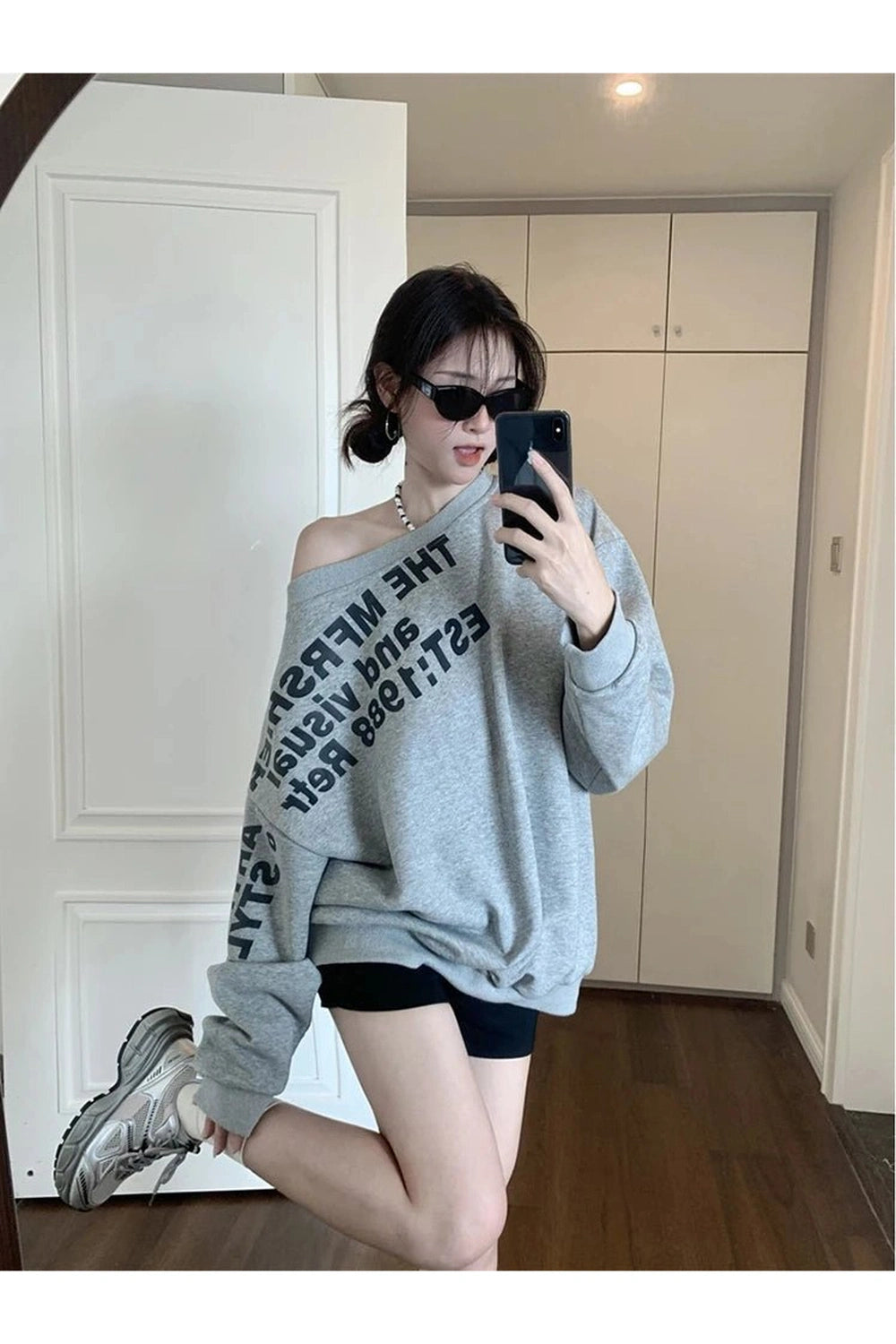 Y2K Off-Shoulder Casual Statement Sweater - 2000s Fashion Essential