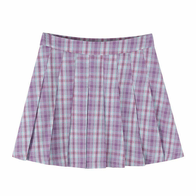 Y2K Plaid Mini Skirt - Trendy 2000s Style for Effortless Y2K Outfits