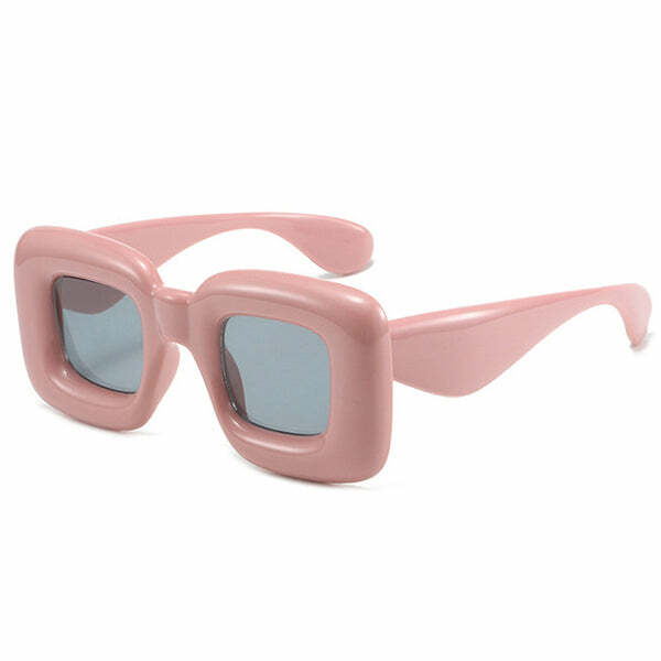 Y2K Square Candy Sunglasses - Trendy 2000s Fashion Accessory