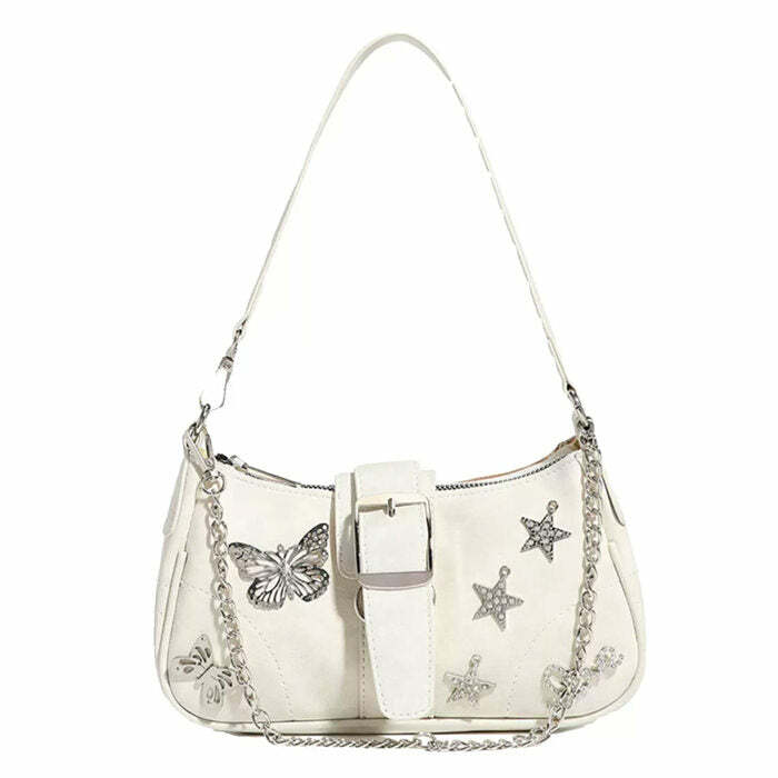 Y2K Star Butterfly Handbag - Trendy 2000s Fashion Accessory