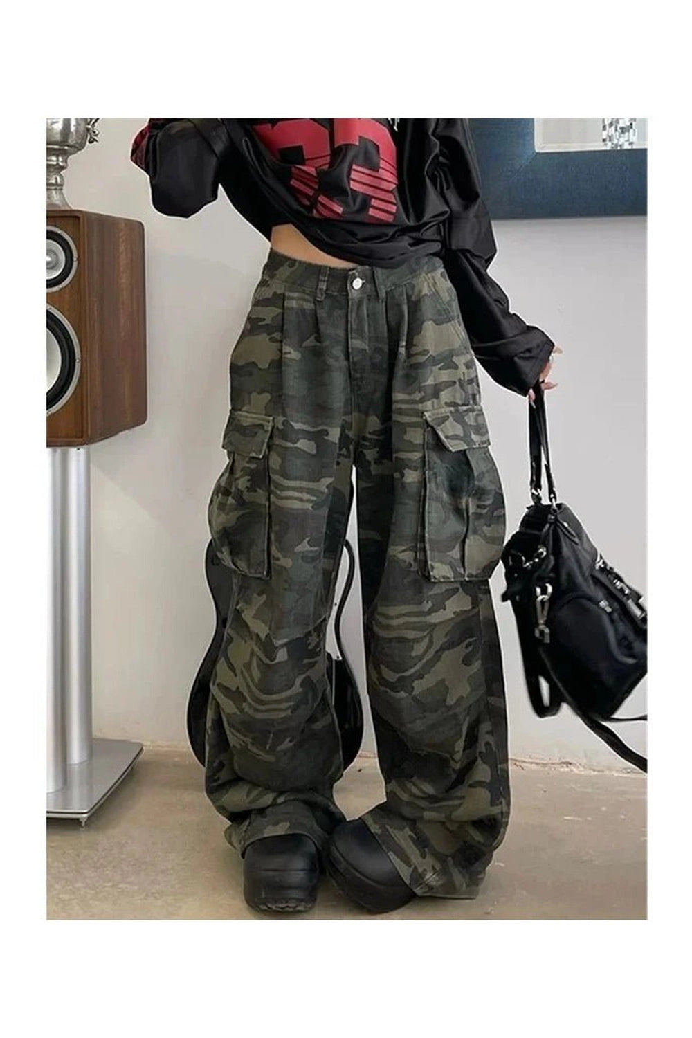 Y2K Urban Camo Cargo Pants: Trendy 2000s Style for Effortless Outfits