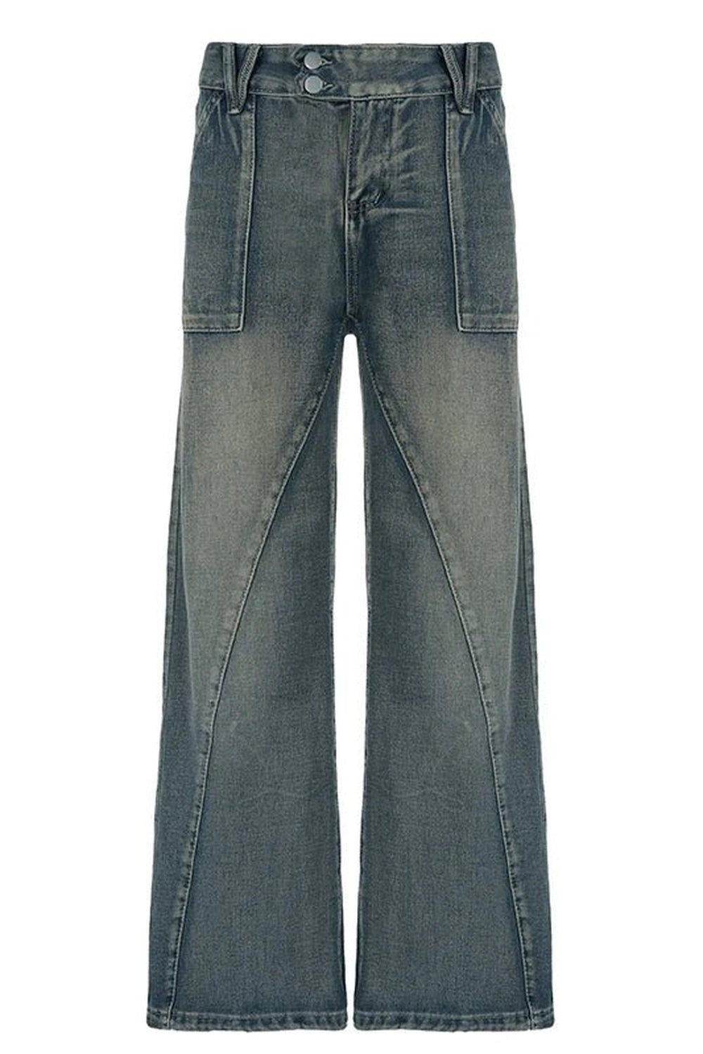 Y2K Vintage Washed Baggy Jeans - Trendy 2000s Style for Effortless Looks