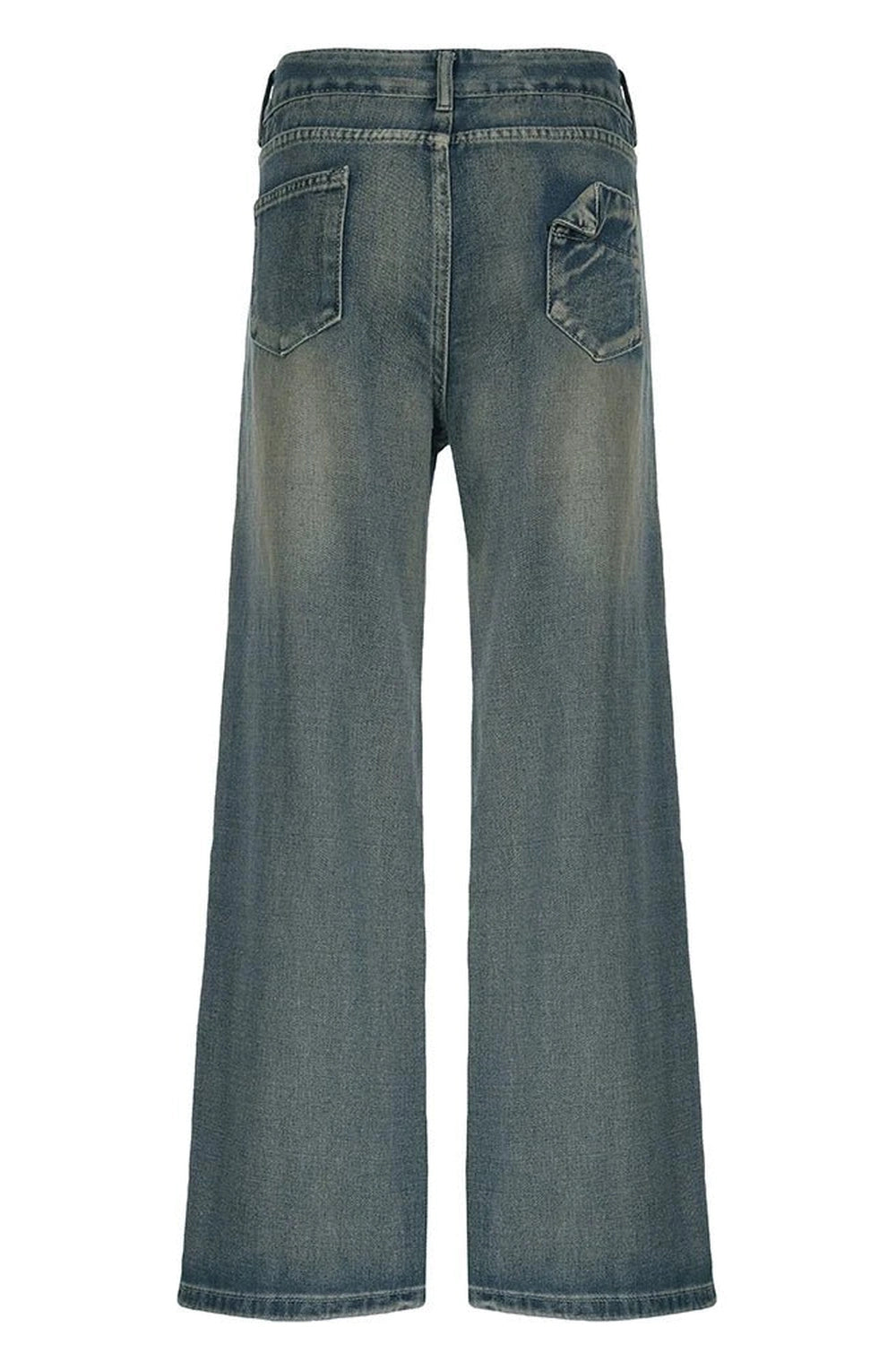 Y2K Vintage Washed Baggy Jeans - Trendy 2000s Style for Effortless Looks